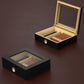 Cigar Humidor for 10 Cigars with Hygrometer and Divider