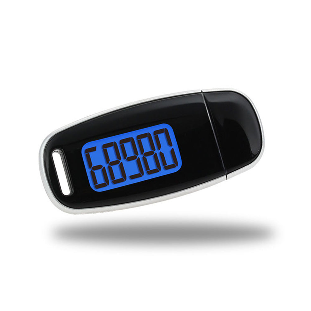 3D Pedometer for Walking Step Counter USB Rechargeable Step Tracker with Backlight