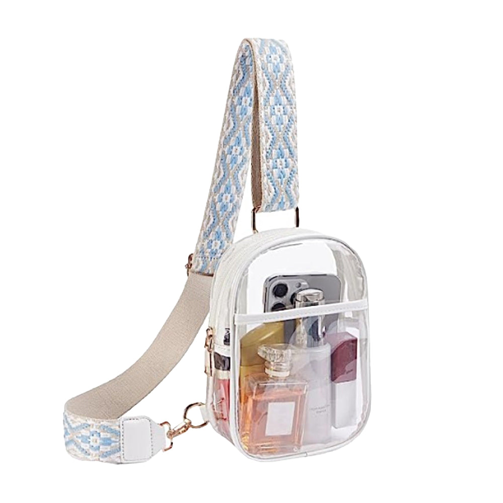 Clear Stadium Approved Crossbody Bag Stylish Chest Bag