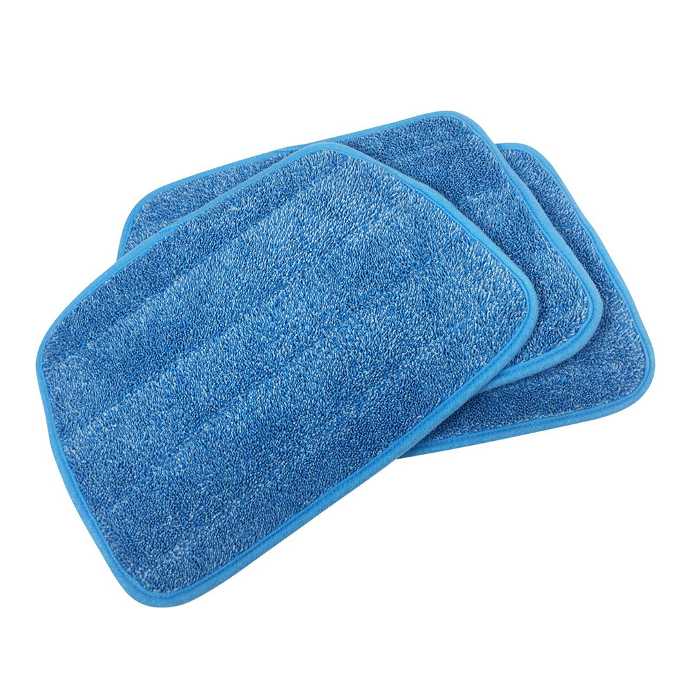 3X 3 Washable Steam Mop Pads Compatible with Euroflex Monster Floor Steamer