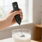 3-Speed Electric Milk Frother with 304 Stainless Steel Whisk