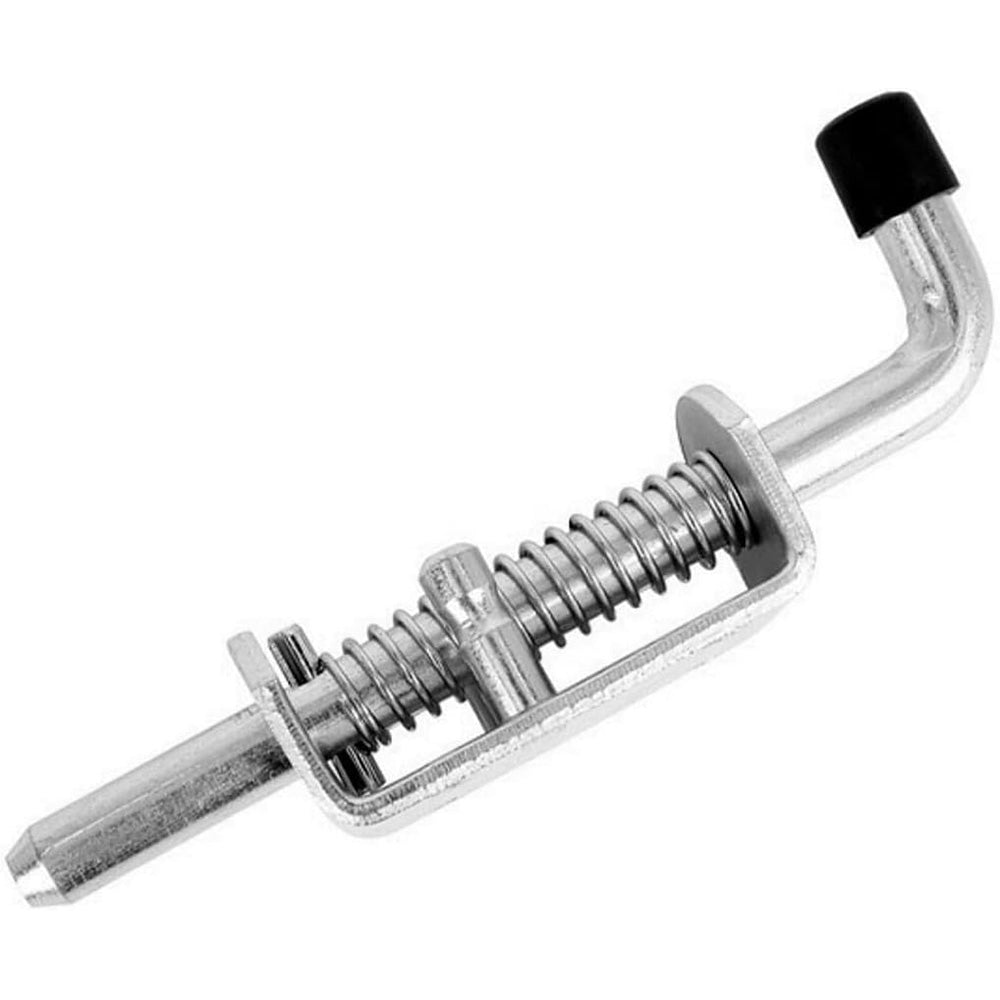 8 Pcs Galvanized Iron Spring Bolt Latches 1.2 cm Dia 16.5 cm Long