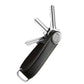 Leather Smart Key Holder Folding Key Organizer Clip Compact Keychain