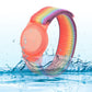2PCS Soft Nylon Wristbands for Airtag Adjustable Bracelet for Airtag for Little Ones Adults-Multicolour