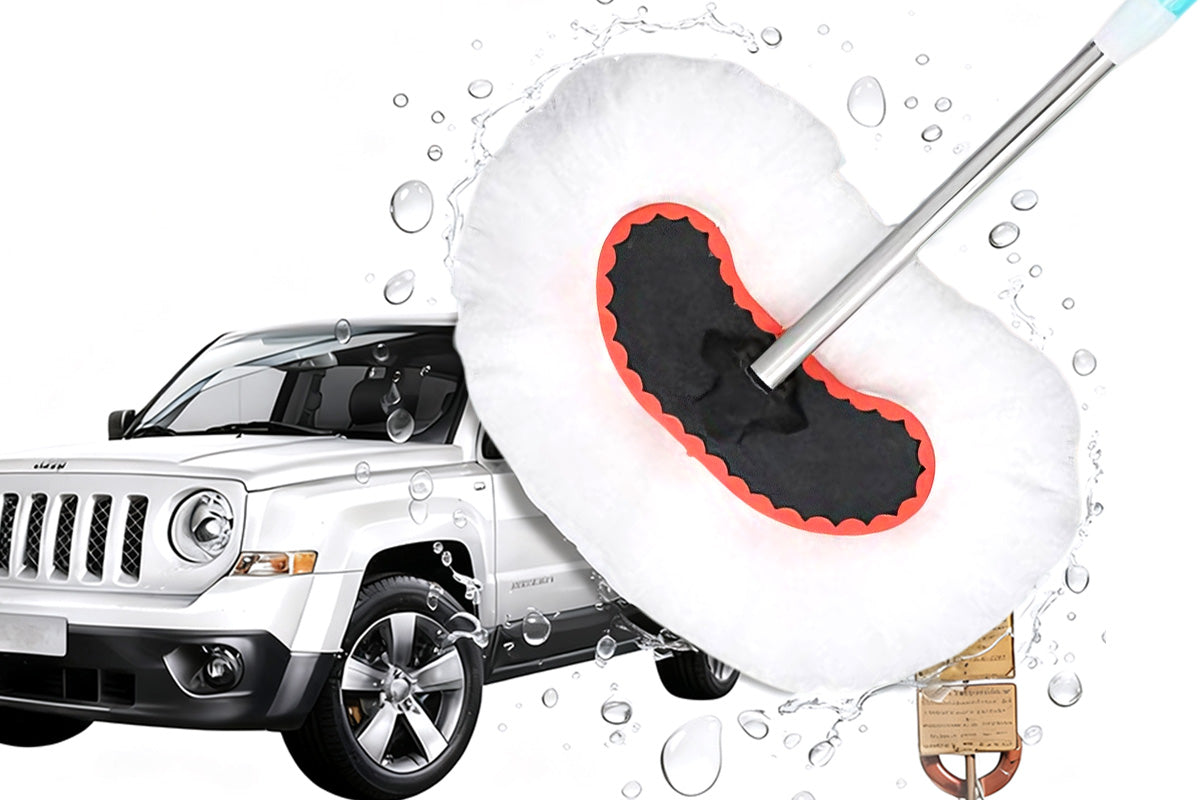 Milk Silk Car Wash Mop with Telescoping Handle
