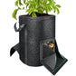 4X15 Gallon Potato Grow Bags with Dual Harvest Window Visible Window Non-Woven Planter Pot