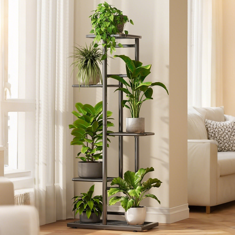 Five Tier Metal Plant Stand Indoor Balcony Shelf