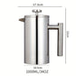 Stainless Steel French Press Coffee Maker French Press Kettle Coffee Pot