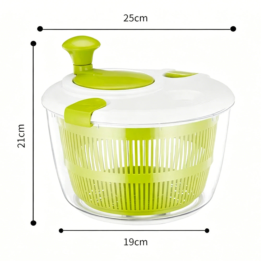 Salad Spinner Fruit Drain Basket Vegetable Handheld Dryer Hand Crank Centrifuge