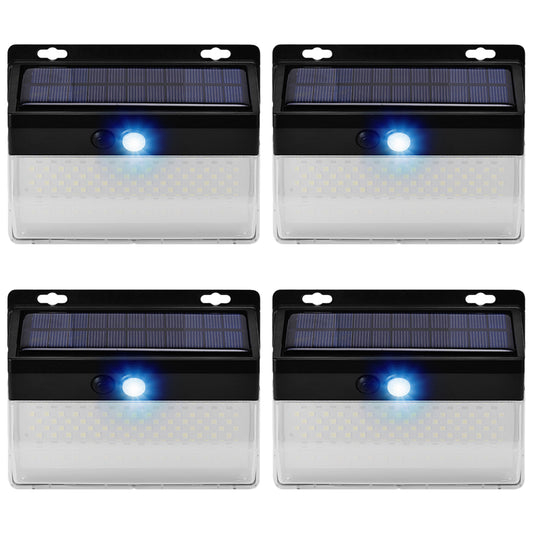 4Pcs 260 LED Solar Power Motion Sensor Outdoor Security Wall Light