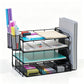 4 Tier Desk Organizer Metal Mesh Document Holder for Office Supplies