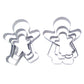 6Pcs Gingerbread Man Boys and Girls Cookie Cutter Christmas Party Xmas Decoration Mould