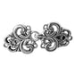 4 PCS Vintage Sweater Clips Alloy Silver Cardigan Clips for Shawl Dress
