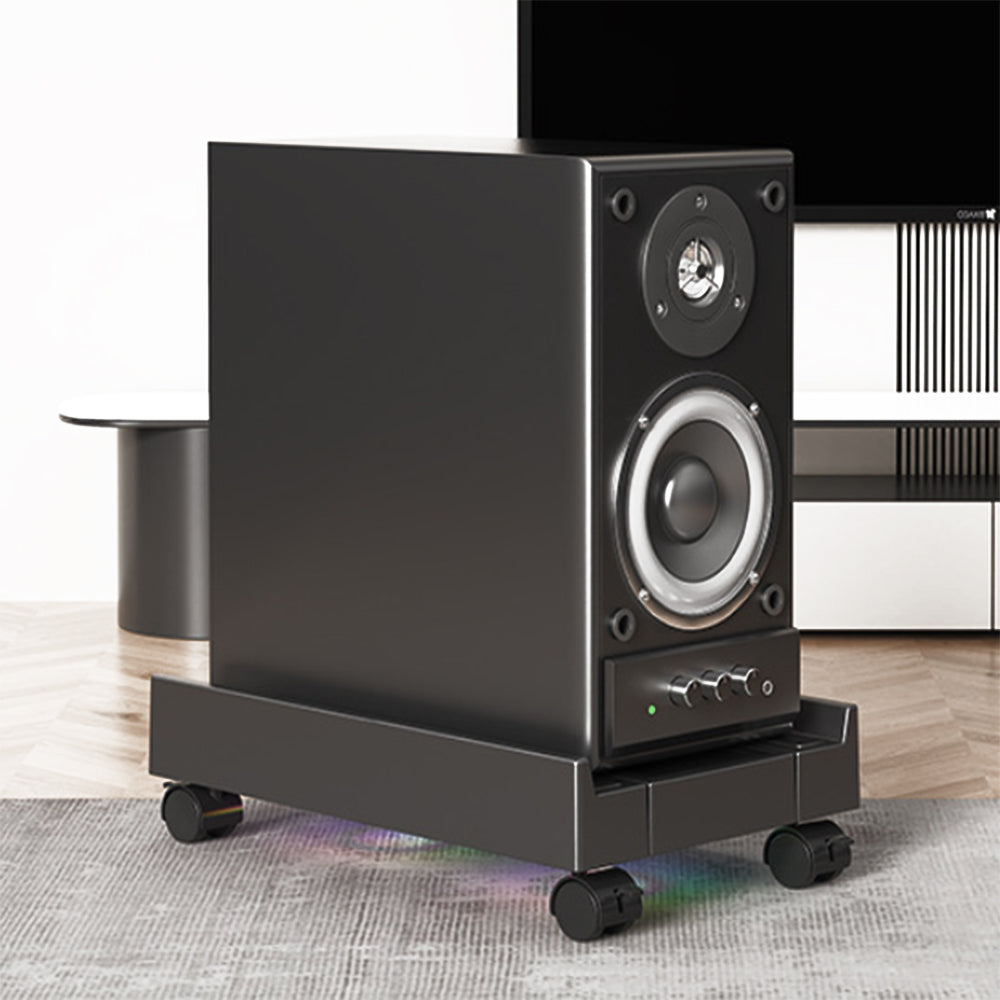 Adjustable Computer PC Tower Stand with Dual Cooler Fans Under Desk
