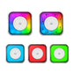Pocket Printer RGB Light with 5 Rolls Papers and Stickers