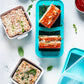 2 Pcs Silicone Freezer Tray With Lid Freezer Food Storage Molds for Soup Sauce Broth