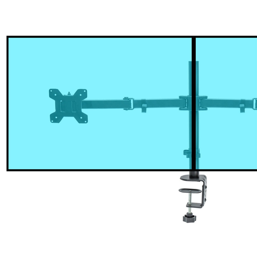 Arm Desk Mount Dual TV Screen Monitor Holder Bracket