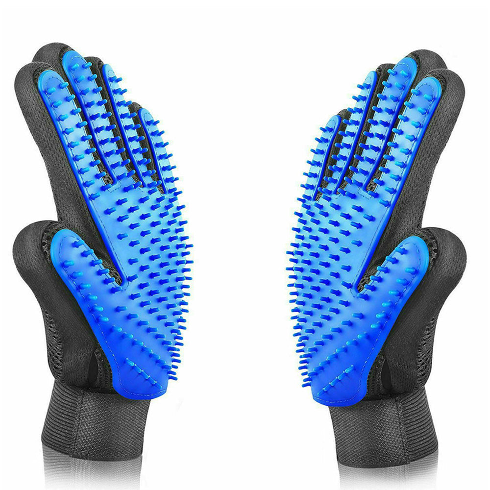 1 Pair Pet Grooming Gloves for Cats and Dogs Hair Removal and Massage