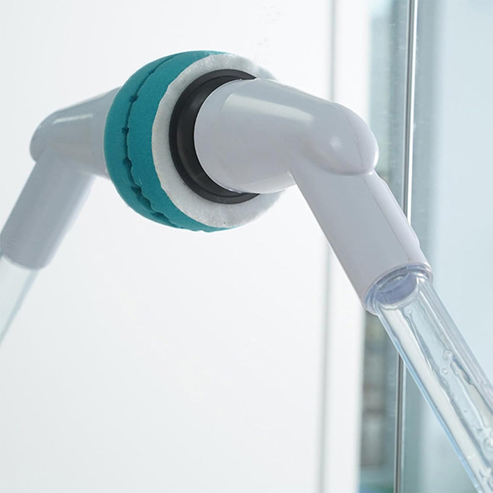 Electric Spin Scrubber with Replaceable Brush Heads Shower Cleaner Brush