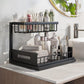 2-Tier Sliding Under Sink Cabinet Organizer Rack