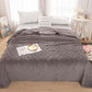 2Pcs Soft Warm Reversible Faux Long Plush Blanket