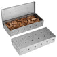 2Pcs Stainless Steel Smoking Wood Chip Barbecue Tool Box