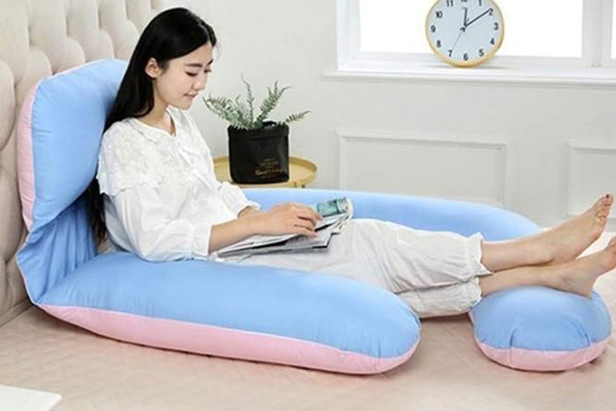 Pregnancy Pillows for Sleeping U Shaped Full Body Maternity Pillow with Removable Cover-Purple