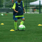 50pcs Soccer Cones With Portable Bags And Brackets Sports Training Discs Markers Cones