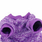 Dog Sweatshirt Pullover Classic Round Neck Soft Clothes for Small Medium Dogs Cats-Purple