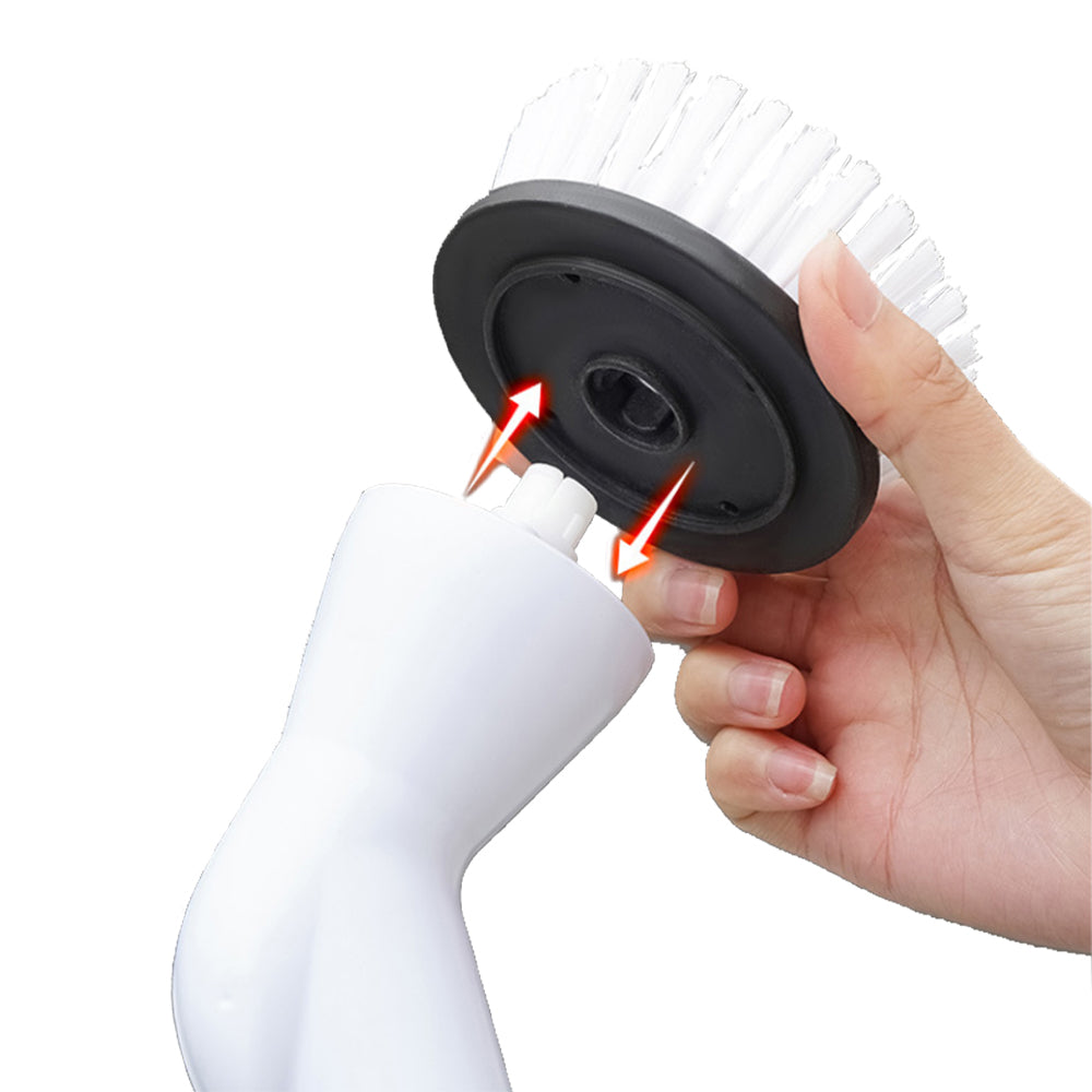 Electric Spin Scrubber Electric Cleaning Brush with 6 Replaceable Brush Heads