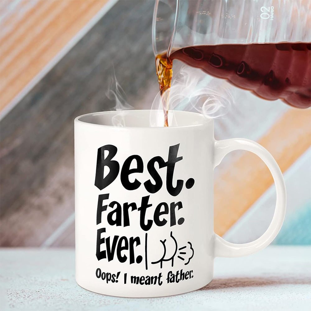 325ml Funny Coffee Mug with Handle Tea Cup for Christmas Fathers Day Gift