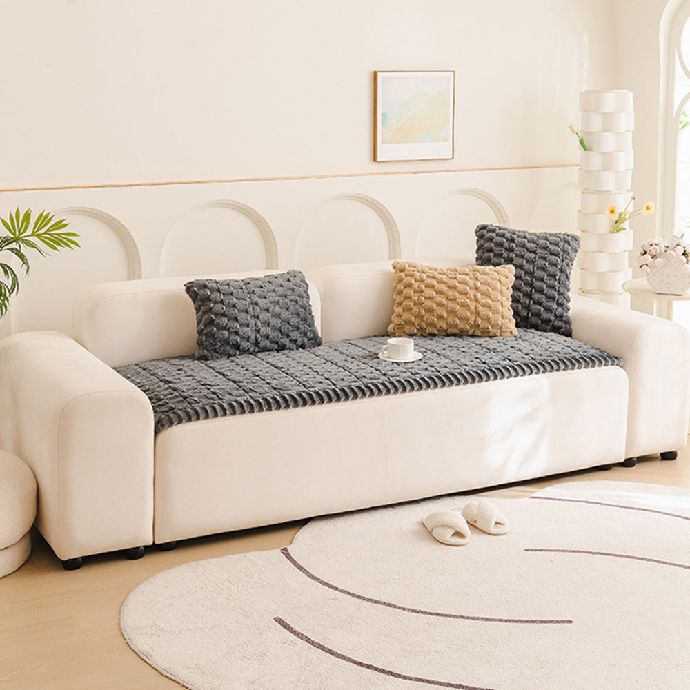 Non Slip Couch Cover Soft Wear Resistant Furniture Protector for Sofa Protection-Grey