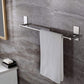 Stainless Steel Self-Adhesive Towel Rack for Bathroom No Drilling Required