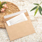 50 Pack Thick Kraft Paper Self Adhesive Envelopes for Cards Photos