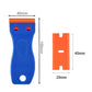 Plastic Razor Blade Scraper with 2Pcs Scraper Tool and 100Pcs Plastic Blades Cleaning