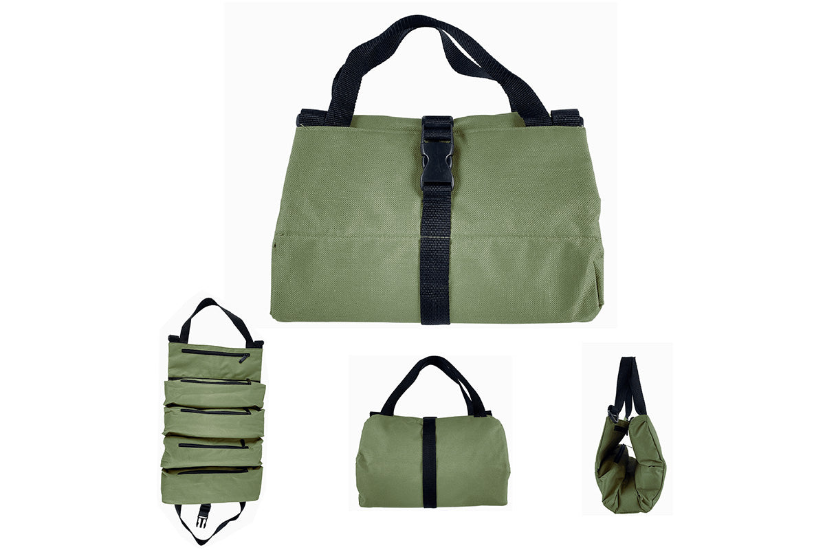 5 Pockets Tool Roll Organizer Bag Oxford Cloth Storage for Mechanics