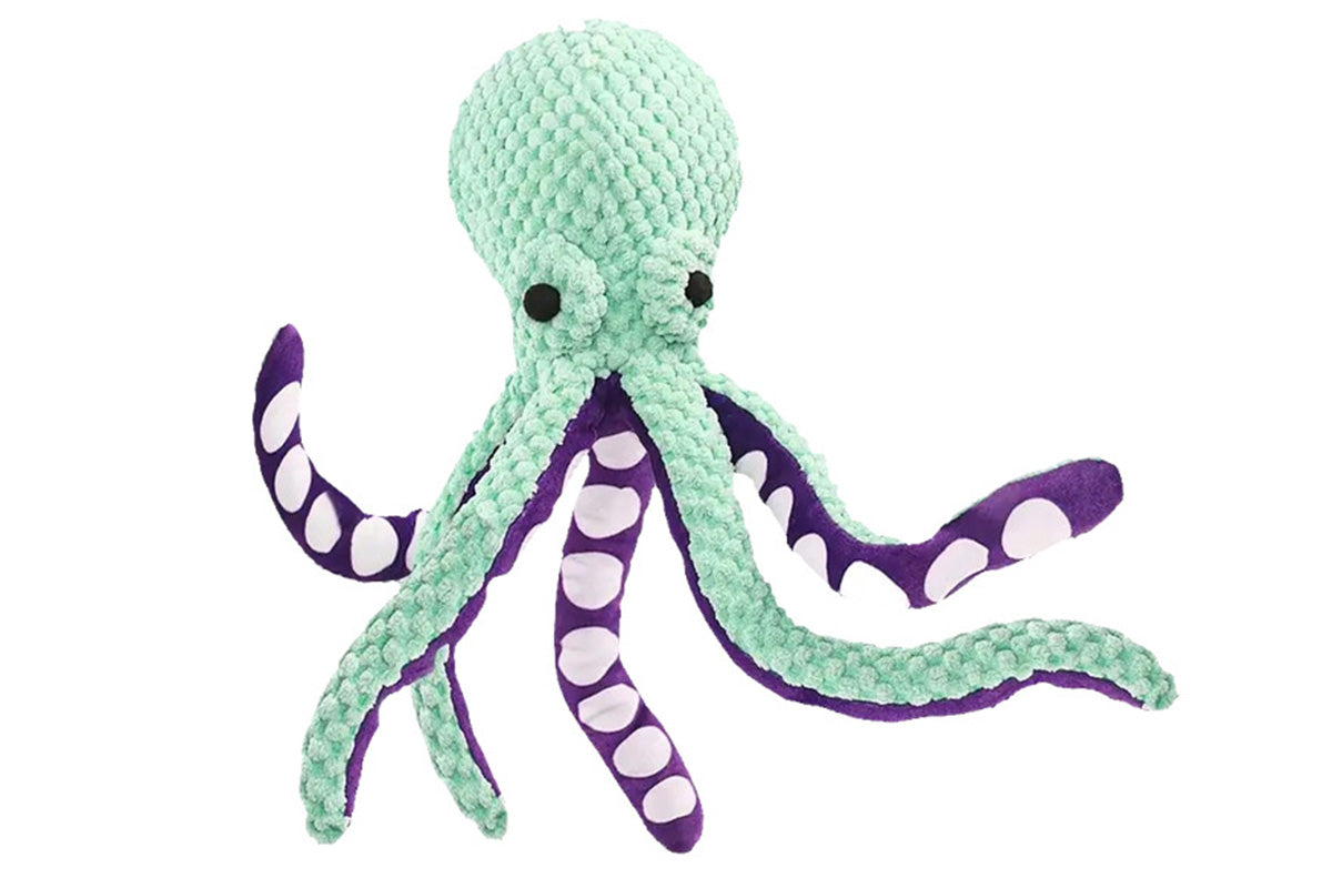 Large Squeaky Dog Toys Plush Octopus Dog Toys for Small Medium and Large Dogs