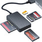 4 In 1 Multi Memory Card Reader USB 2.0 To CF SD TF MS Card Reader Adapter