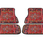 4-Piece Boho Vintage Car Floor Mats Front and Rear Mats Car Mats