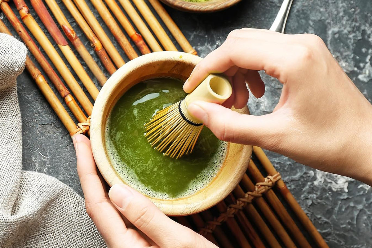 Matcha Whisk Set Matcha Making Kit Whisk Powder Starter Sifter and Bamboo Scoop