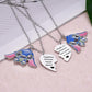 Stitch Inspire Friendship Matching Heart Necklaces
