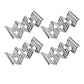 Stainless Steel Taco Holder Set of 6 with Easy-Access Handle Hold 2 or 3 Tortillas