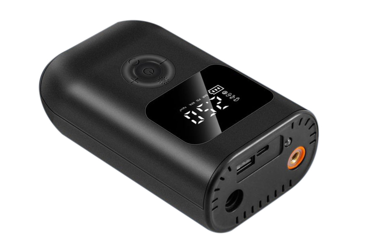 Dual Power Cordless Wired Air Pump with Preset Modes Car Tire Inflator Tire Inflator Car Tire Pump with Light