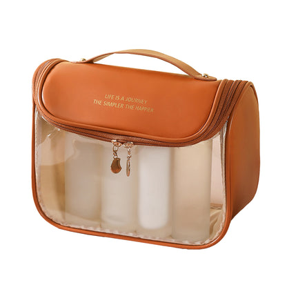 Clear Makeup Bag with Hanging Hook for Travel Organizer for Accessories