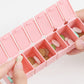 4 PCS Weekly Pill Organizer 7 Day Medicine Box with Compartments for Travel Home