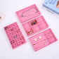 4pcs Stackable Jewelry Organizer Boxes Set for Earrings Rings Necklaces Bracelets