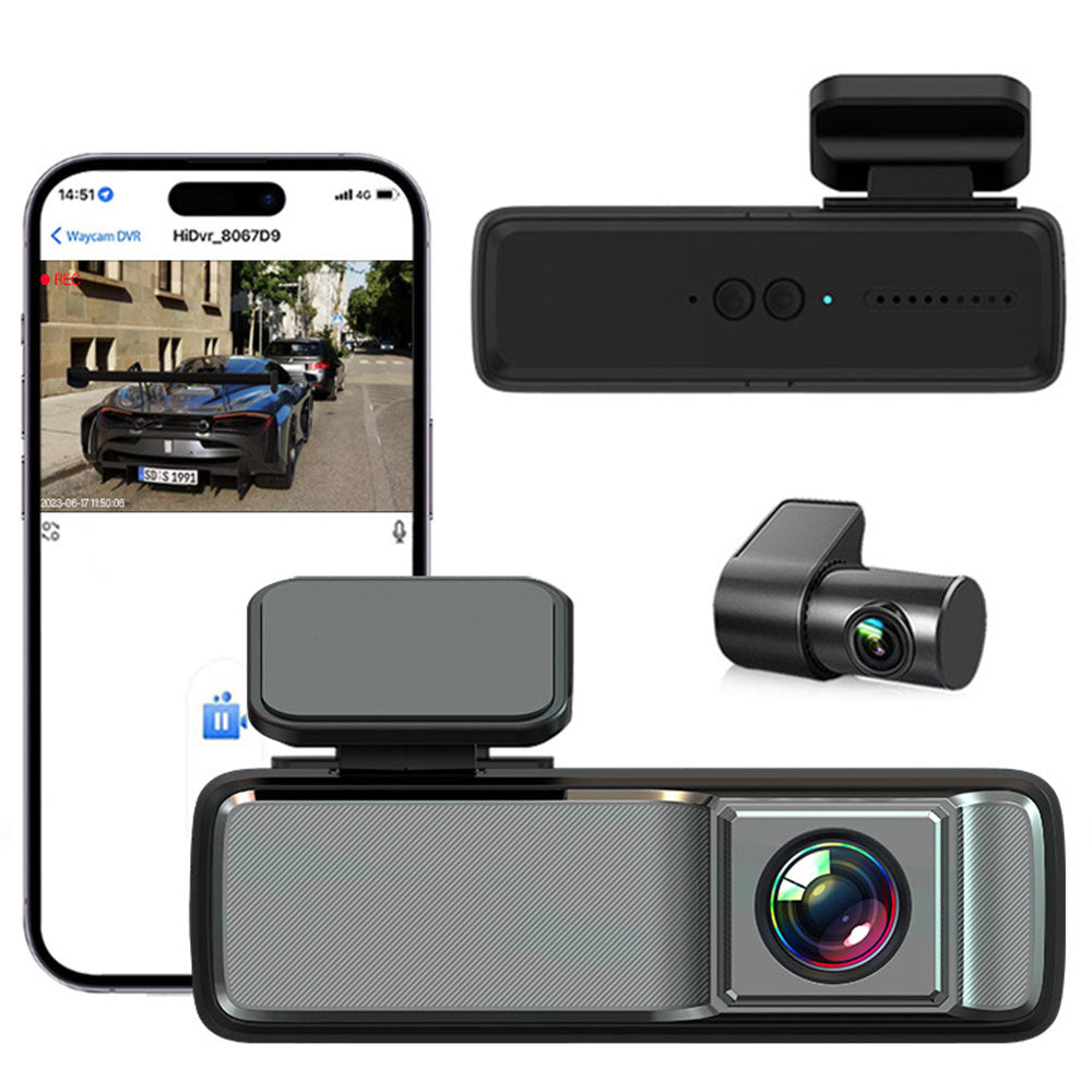 1080P Dual Dash Camera For Car With 32G Memory Card Front Rear Wi-Fi Car Camera