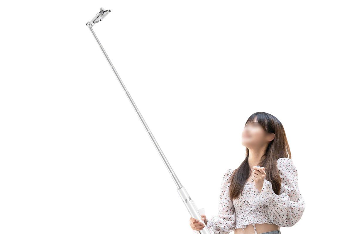 Extendable Phone Tripod Selfie Stick with 9-Button Wireless Remote for Travel Vlogging