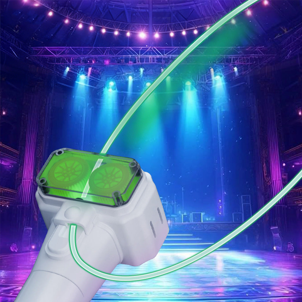 Handheld Double Wheel Rope Launcher Glow In the Dark Lasso Loop Fidget Toy