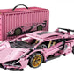 Motorized Building Blocks Car Remote and APP Dual Control RC Toy Car with LED Lights